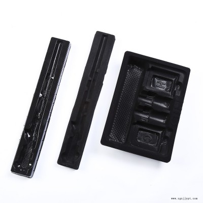 廠(chǎng)家定制植絨透明巧克力水果餐具食禮品內(nèi)外托吸塑料加工包裝盒