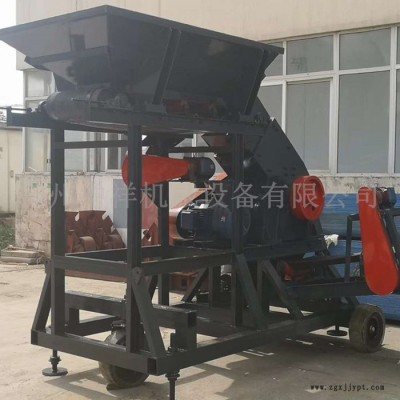 小型石料移動(dòng)破碎站 移動(dòng)式建筑垃圾破碎站 輪胎生活垃圾移動(dòng)破碎