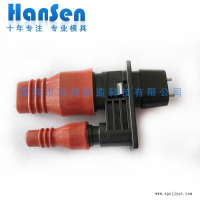 旭邦制造 電器電源轉(zhuǎn)換器插頭塑料模 雙色注塑模具 實力模具廠出品