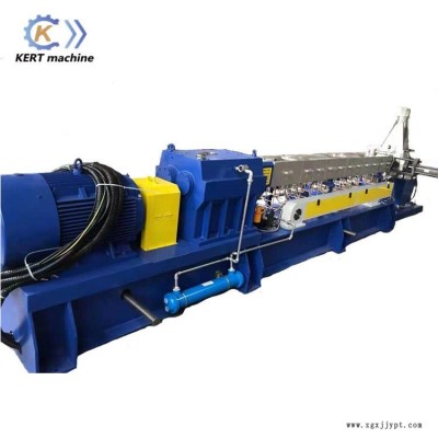 PE交聯(lián)電纜料制粒機-高炭黑含量材料雙螺桿擠出機